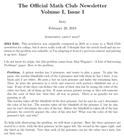 Picture of A Problem About Hats